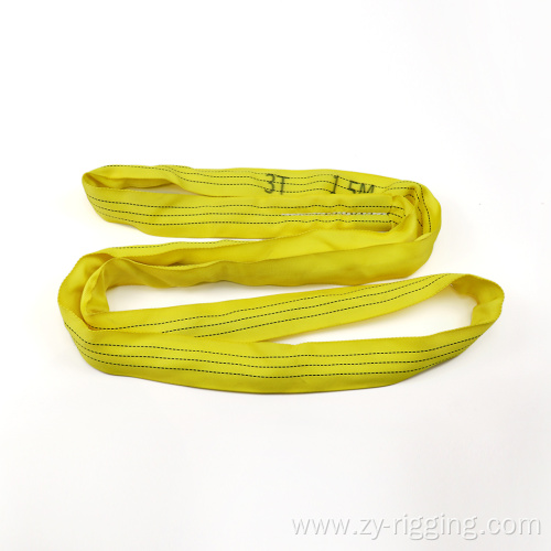 30T Polyester Round Tubular Webbing Sling for lifting